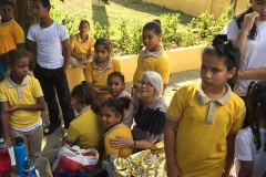 These little girls kept moving closer and closer and eventually the little one on the left of the photo with the pigtails staring at me ended up in my lap too, all four and at one point I had them and two more standing behind me stroking my hair. I am so blessed to receive such sweet precious innocent love!